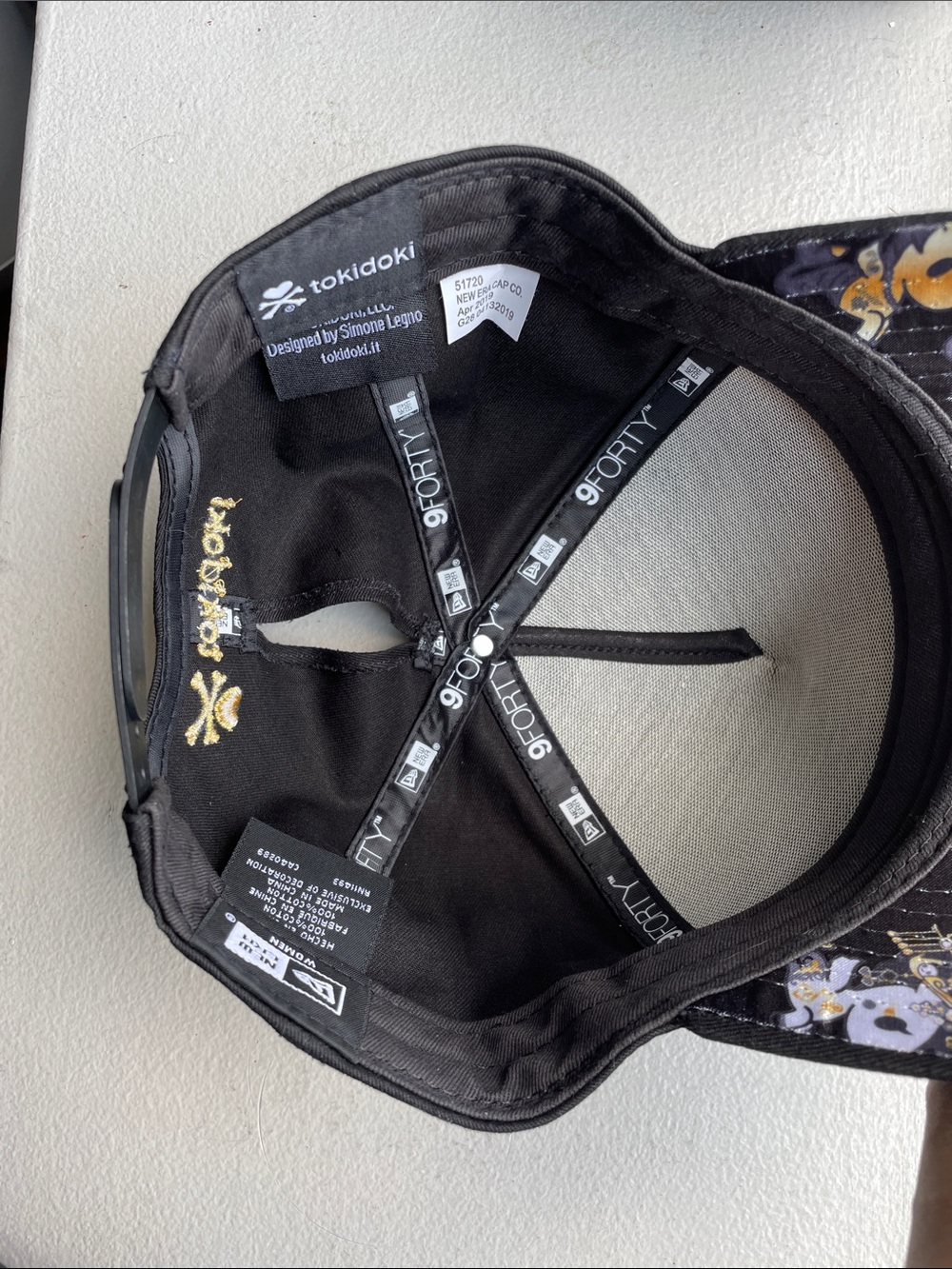 Black Gold tokidoki Caviar Mermicorn baseball dad hat - Picture 7 of 7